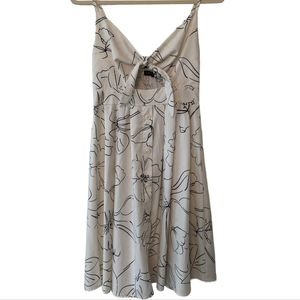 Cutout Midi Sundress, Cream